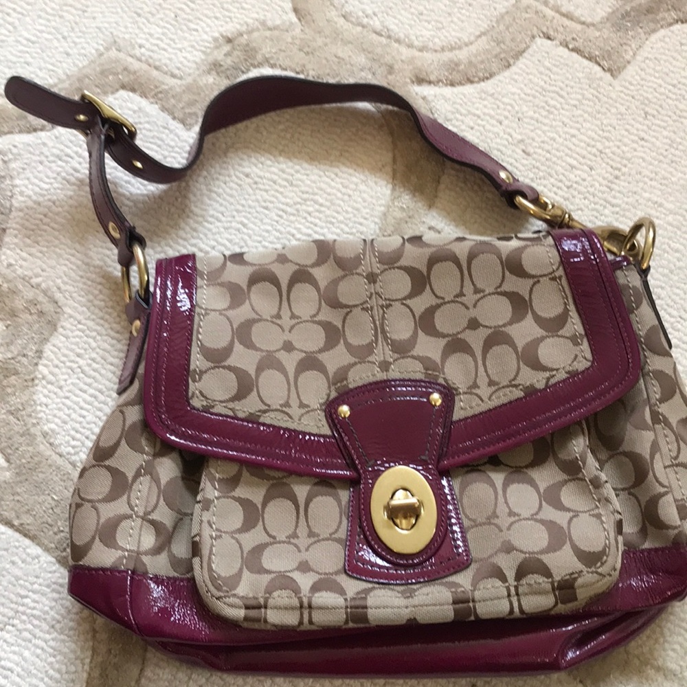 Coach “Saddle” Bag - Patent Leather . Like New